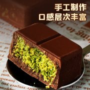 迪拜巧克力纯可可脂70g网红零食焦糖拿铁味可可蛋黄味松露巧克